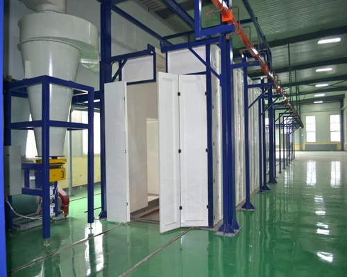 
Bolt zinc coating line automatic steel profile powder coating line 