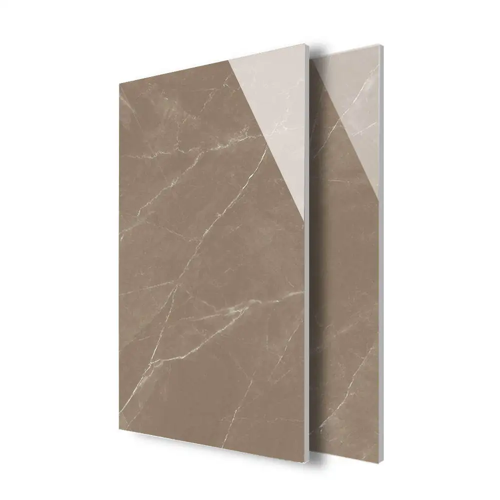 Классический 600x1200 мрамор выглядит темно-коричневый глянцевый полированный фарфор 1200x600 Керамическая Настенная и напольная плитка