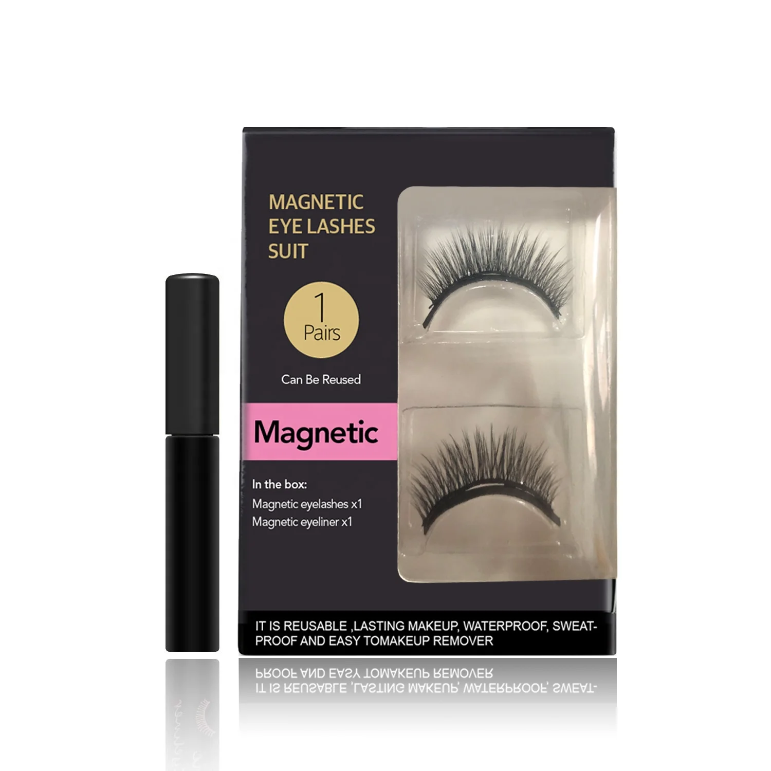 For Wholesale Makeup Magnetic eyelash with eyeliner Vegan Makeup