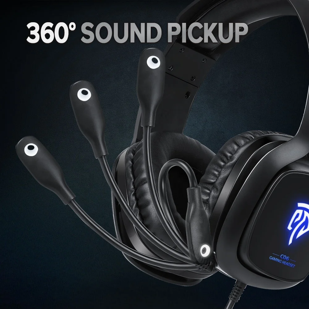 Factory supply gaming headset EasySMX C06  headphone earphone with cheap price