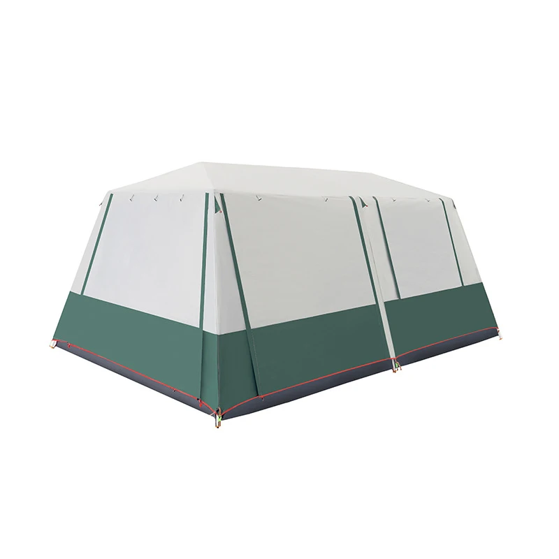 Two Bedroom One Living Room Large Size Canvas Big Family Outdoor Camping Tent For 12 Persons