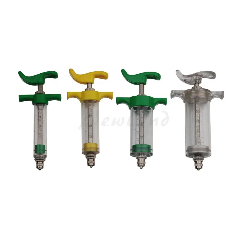 NL206 10ml 20ml 30ml farm veterinarian animal livestock plastic steel syringe (without needle) for poultry pig dog sheep