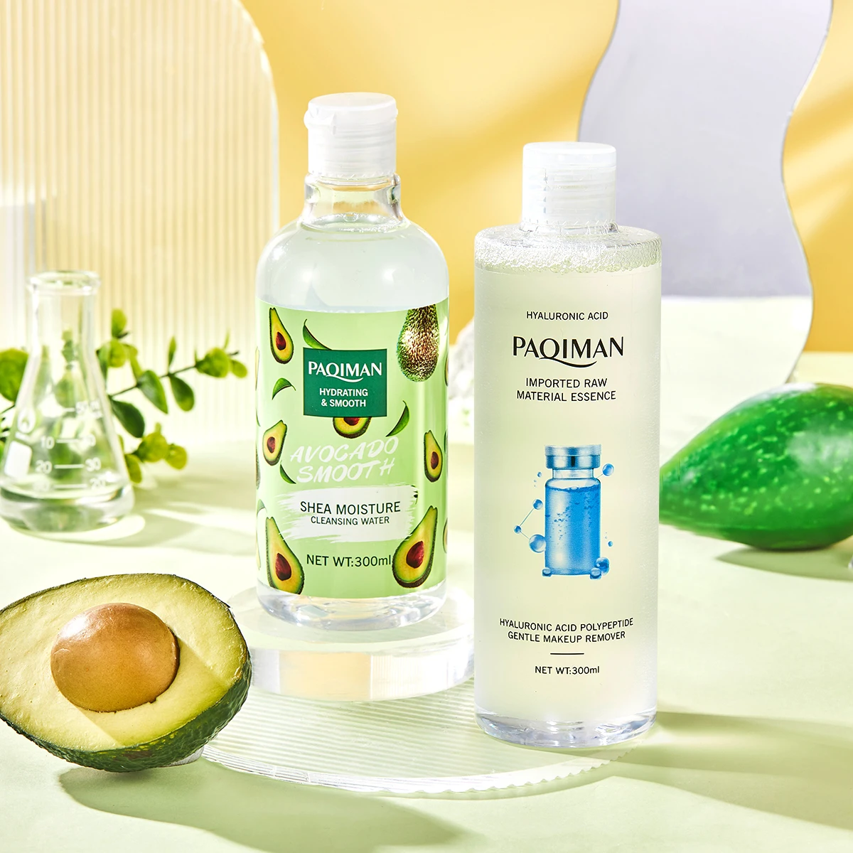 Makeup remover liquid  hyaluronic acid water private label nature face lip eye makeup micellar cleanser water