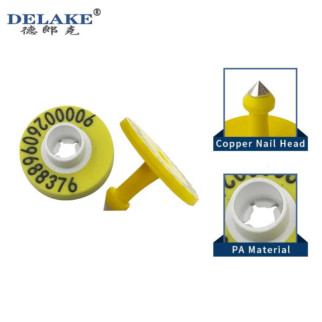 Пользовательские QR-код Rfid HDX FDX Крупный рогатый скот корова свинья Ушная бирка Животных Ушные бирки плоскогубцы OEM ODM