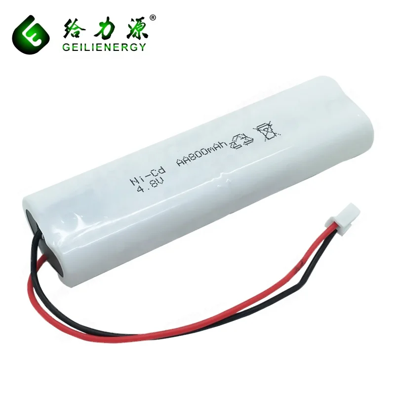 Emergency light 800mah 4.8v rechargeable battery ni-cd battery 1.2v nickel cadmium batteries (nicd)