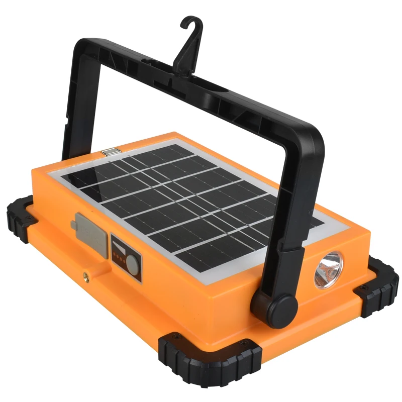 Strong Magnetic Attraction Hook LED Flashing Multiple LED Beads Solar Charging USB Quick Charge Camping Tent Solar Flood Lamp