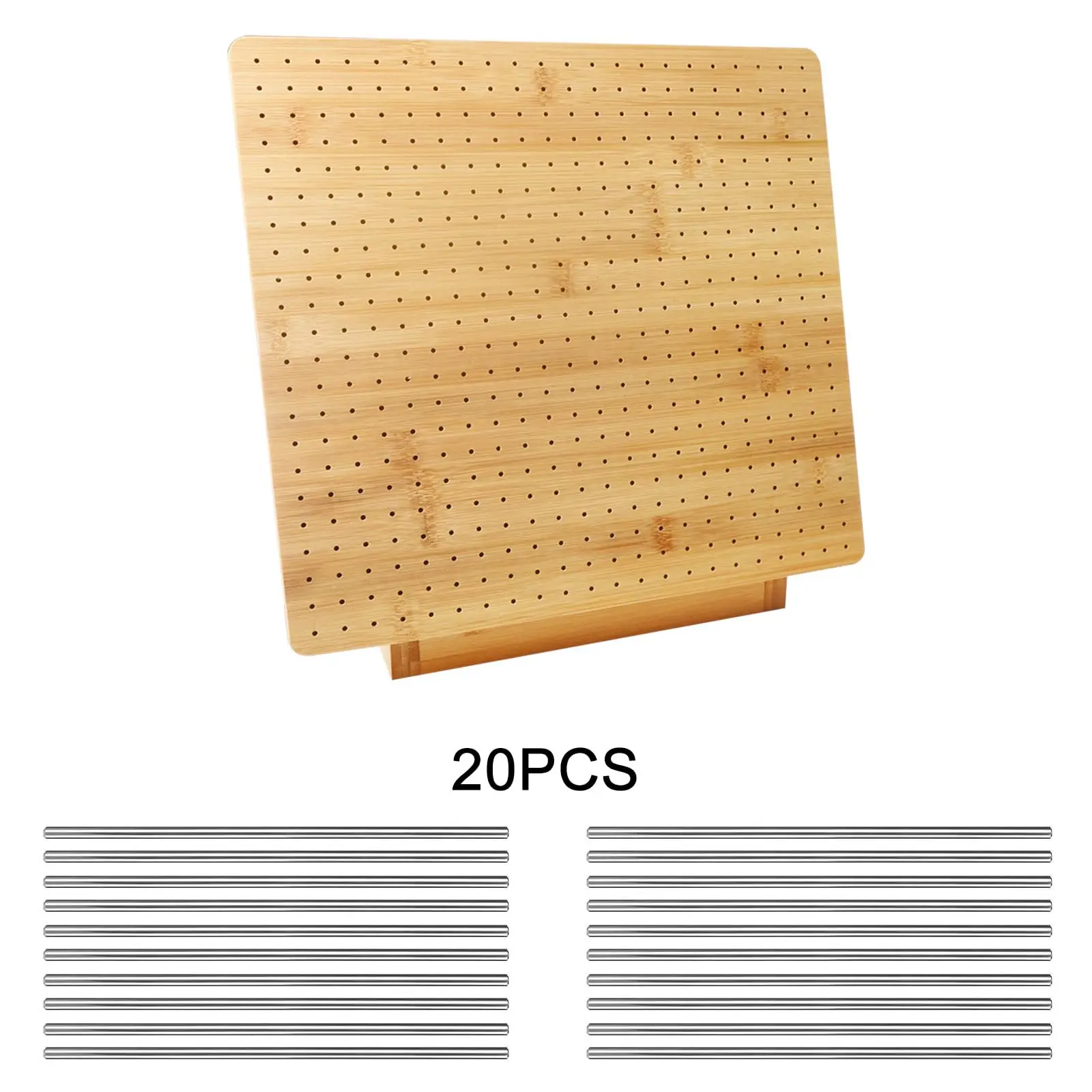 Customization Granny Square Bamboo Crochet Blocking Board with Adjustable Bracket Stand for gifts