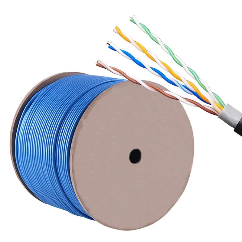 Оптовая продажа с фабрики 6 Ftp Cat6 305 м D-Link рулон открытый Lan удлинитель Cat 5 Кабельная