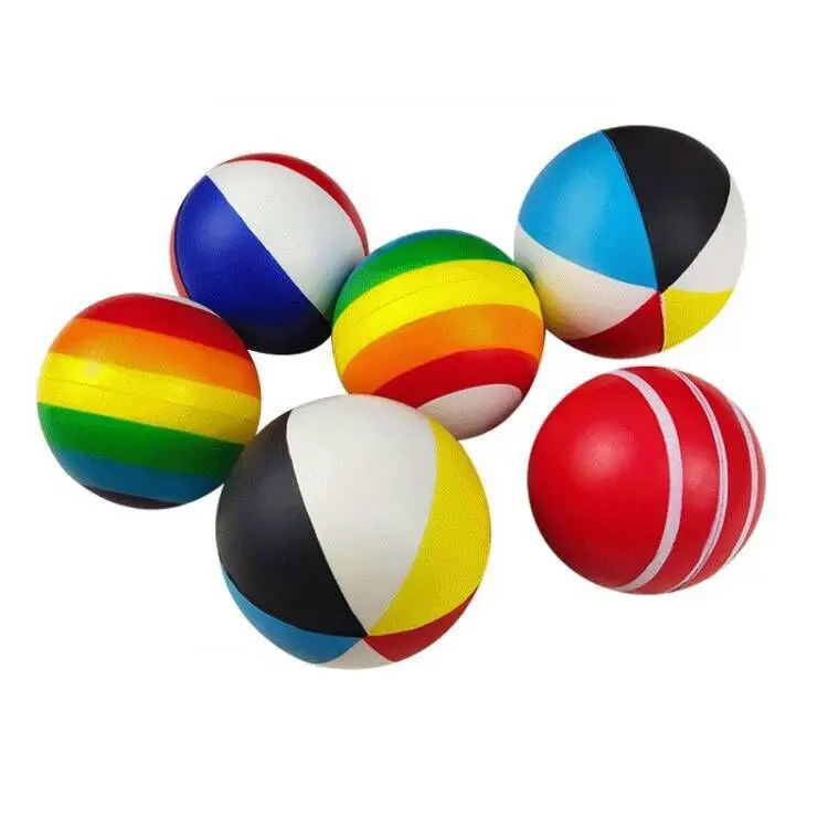 Manufacture Soft Toys Release Pressure Foam Ball Anti Stress Ball Full color logo printed pu foam ball