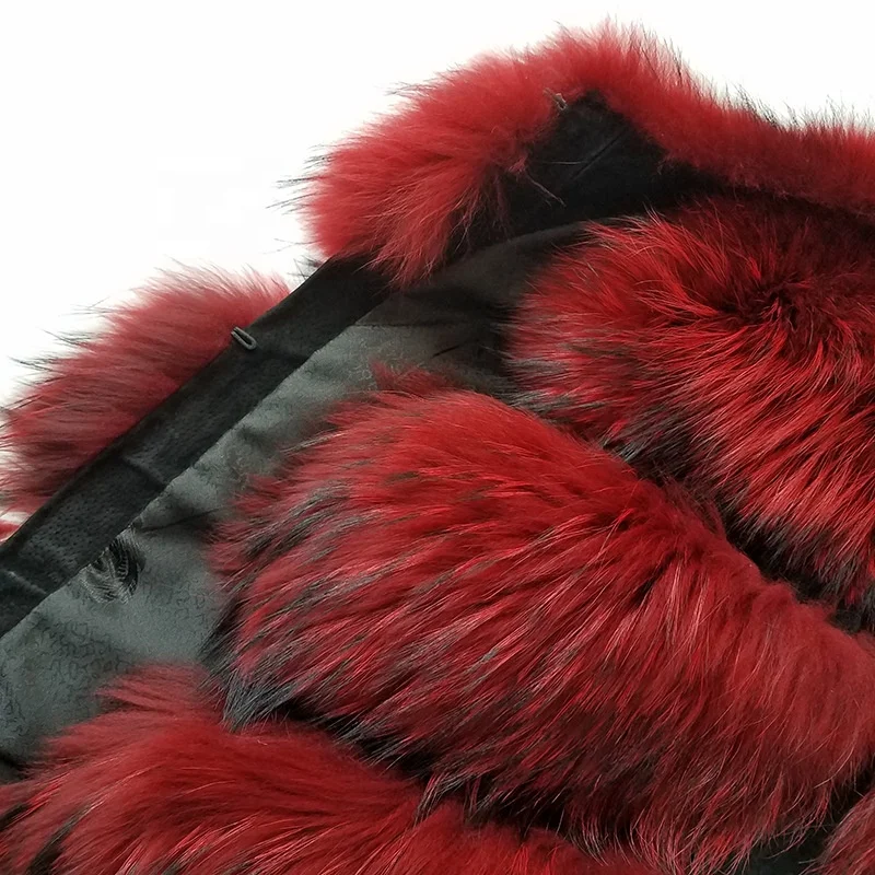 Оптовая Самая лучшая продавая 3 ряда жилетка из натурального меха, женские зимние ботинки из натуральной енота меховой жилет