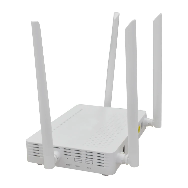 OEM/ODM WIFI6 ONU 1800Mbps GPON WIFI 6 ONT 4GE+1POTS+AX1800 WiFi6 ONU ONT