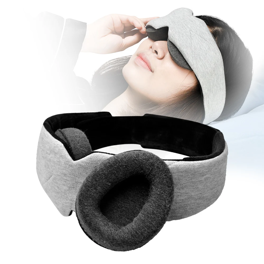 Luxury Concave Shape 3D Sleeping Mask with Adjustable Strap Memory Foam Eye Mask