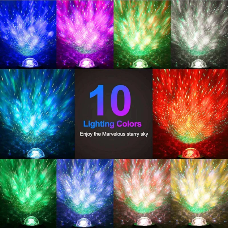 BOKUN OEM Projection Lamp Alibaba Hot Selling Remote Controlled LED Laser Galaxy Sky Projector Star Starry Night Light Projector