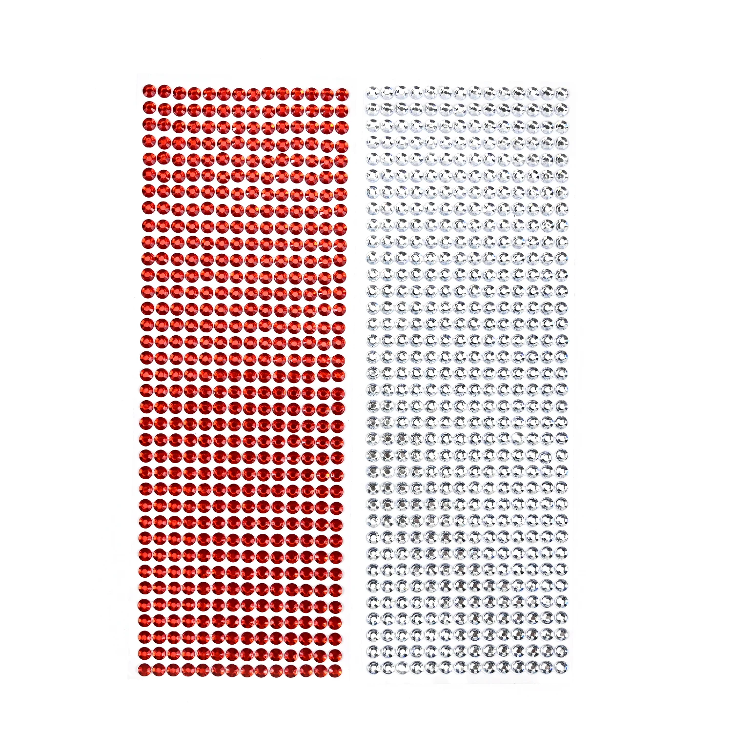 Mobile Phone Decoration  Rhinestone Sticker Sheet Adhesive Crystal Red  Face Painting Sticker For Craft and kids students