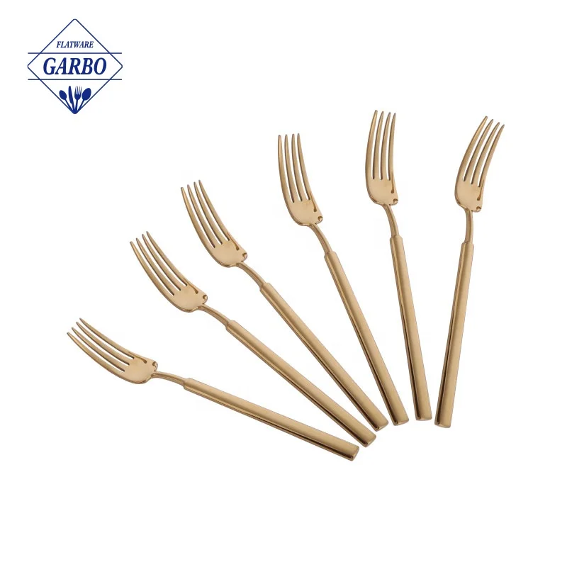 PVD Colored Wedding Luxury Cutlery Gold Knife Set Reusable 420 Stainless Steel Steak Knife Set for Home Hotel Restaurant