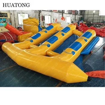 6 Person Pvc Air Boats Inflatable Towable Water Flying Fishing Tube Boat