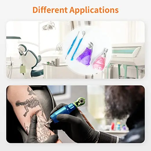 Barrier Film with Dispenser Box Blue Tape Disposable Protective PE Film Barrier for Dental Tattoo 4 x 6 inches 1200 Sheets