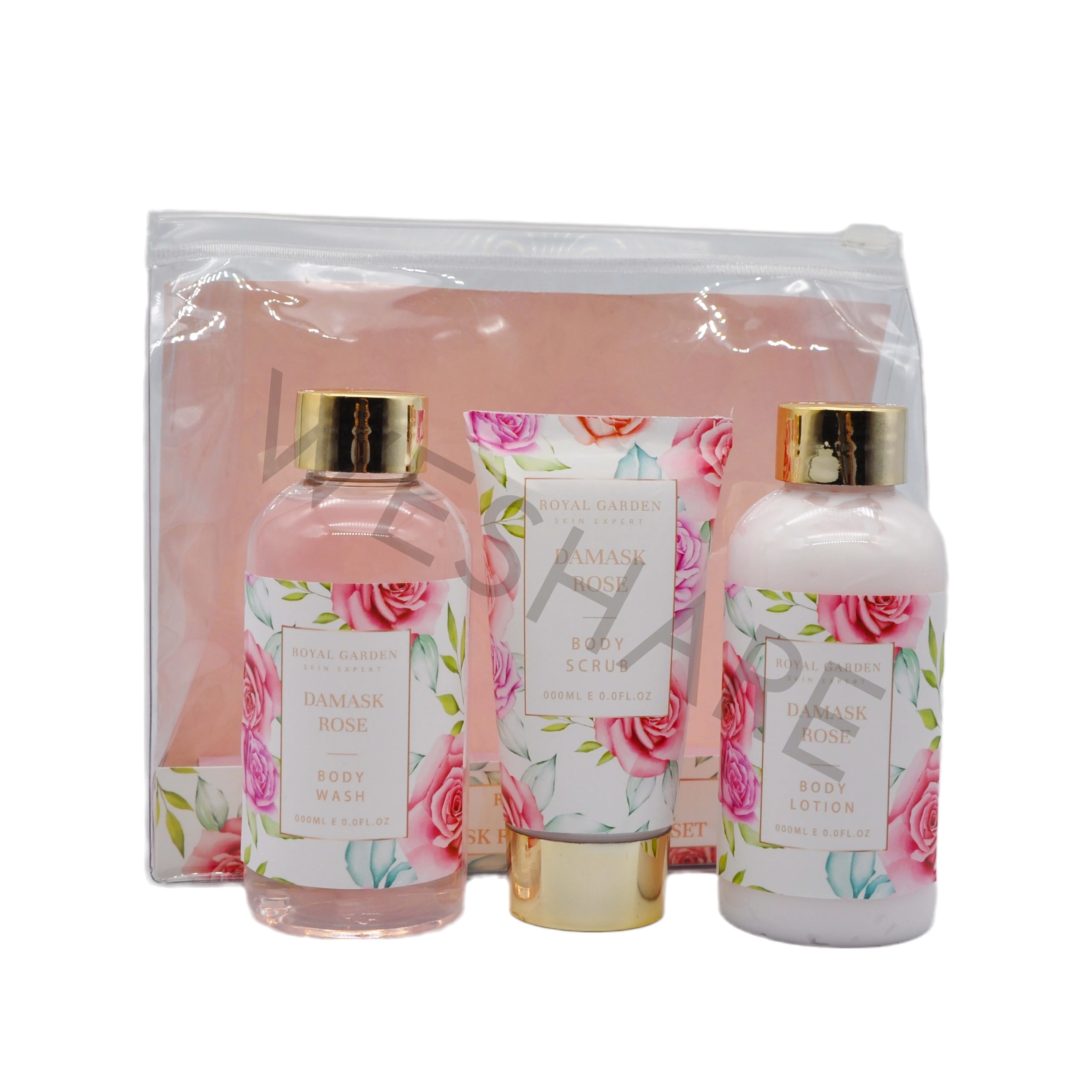 Wholesale body wash shower gel body scrub for daily cleaning moisturizing lavender body lotion as gift set
