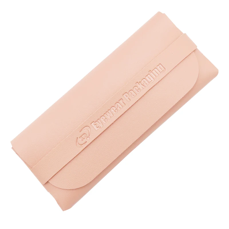 luxury leather sunglasses pouch eye glasses package bag organizer case optical frame box for eyewear with custom logo