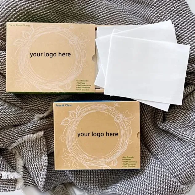 eco-friendly stain remover laundry detergent sheet with enzyme