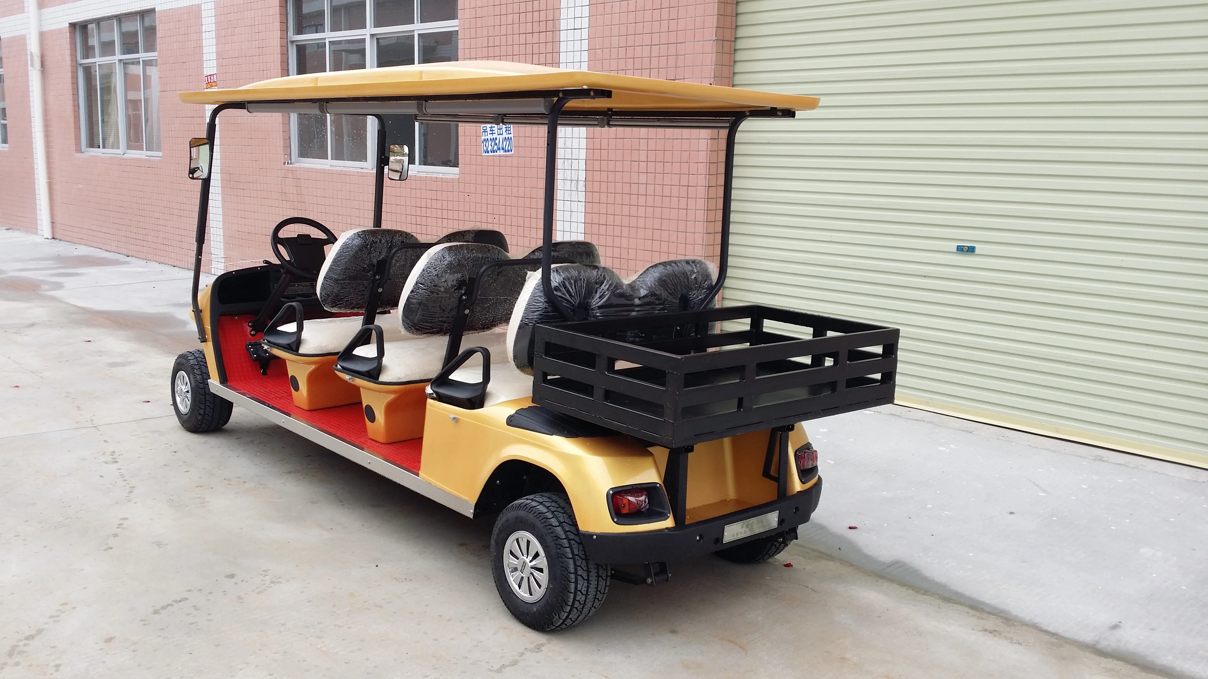 
6 seater golf cart with cargo box best prices quality customized golf cart 