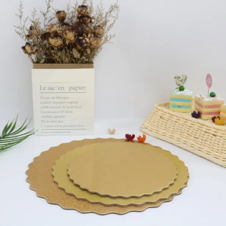 Halloween cutting die10 Inch Paper Cake Base 2mm gold Cake Drum Gold Cake Board