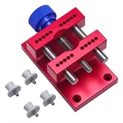 Metal watch case vise, watch holder with base, for watch repair metal magnifying stand repair tool