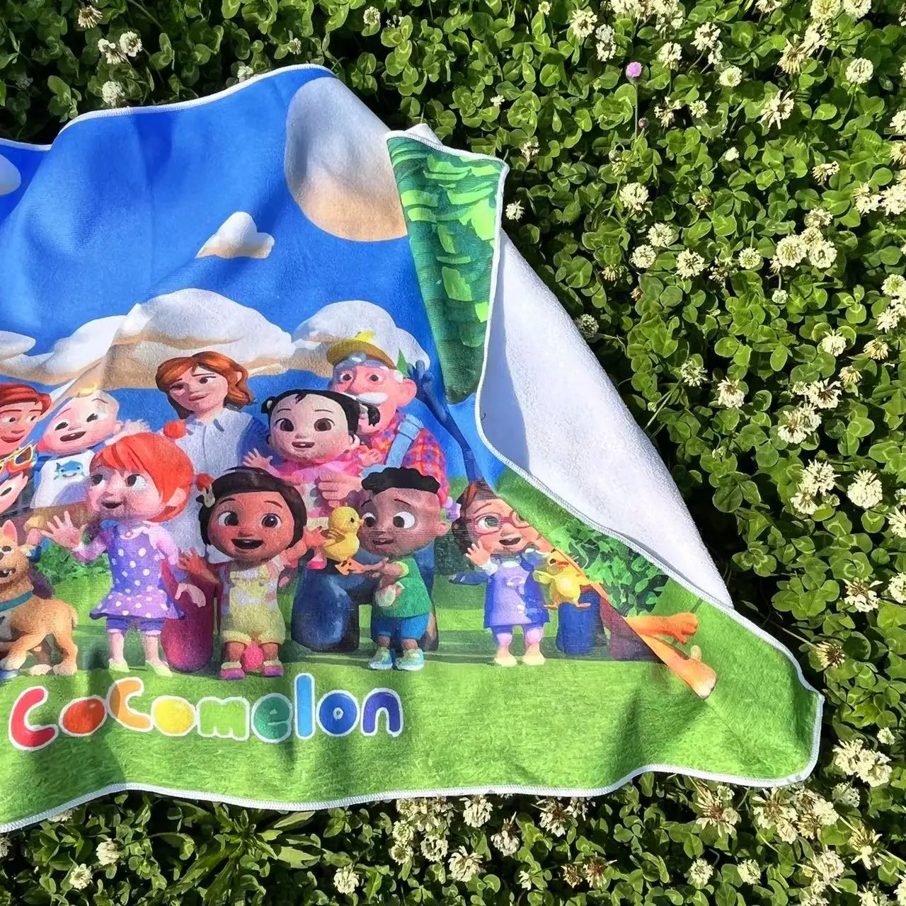 Microfiber Sublimated Digital Print Large Beach Towel Custom Logo Pattern Microfiber Towel