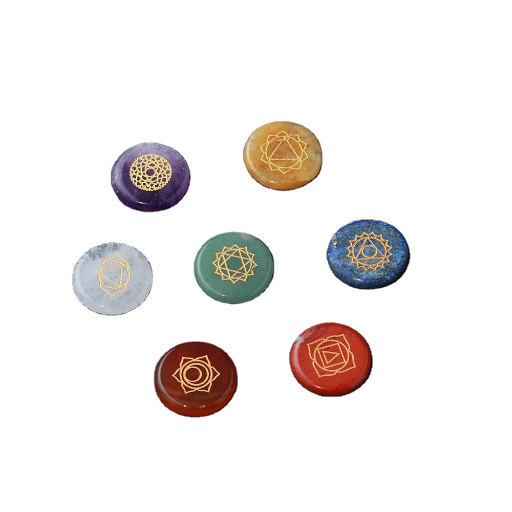Wholesale natural crystal bulk seven chakra quartz stone healing gemstone for reiki gifts