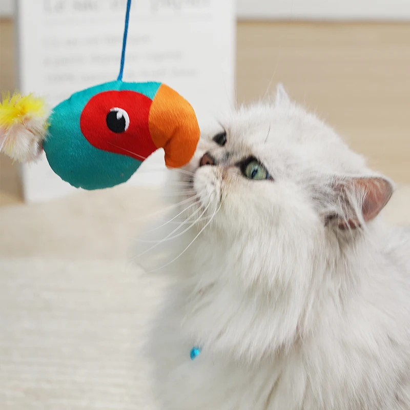 Manufacturer wholesale green teaser cat wand toy