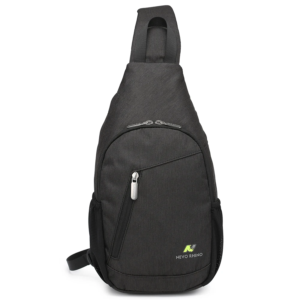 Custom Waterproof Anti Theft Designer Chest Bag USB Crossbody Sling Bags For Men Single Shoulder Crossbody Bag