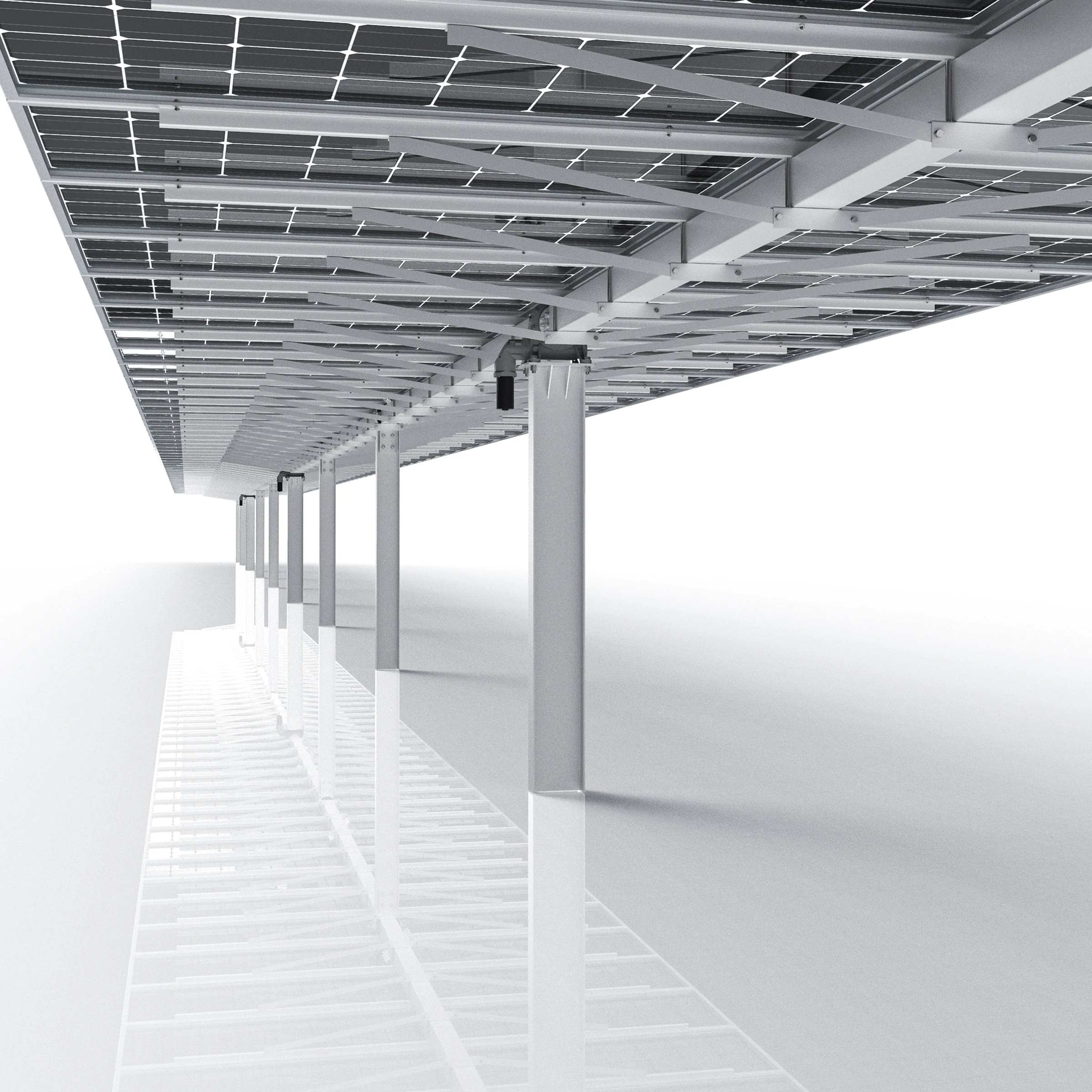 83kw HYP-2-180PV-78-IR-M-4SD Hot Single Axis Solar Gps Automatic Einachsige Sun Tracker Bracket Pv Single Sun Tracker Controller