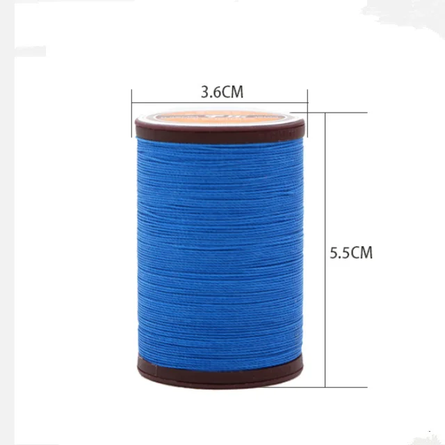 Small roll 80 meters 100% polyester DIY handmade sewing weaving thread 0.55mm round waxed thread for jewelry making findings