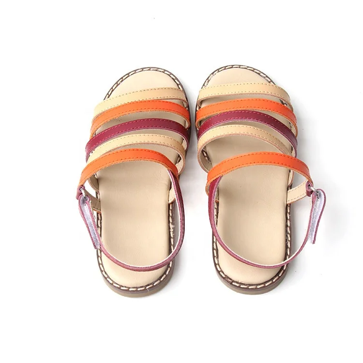 
2021Wholesale New Style Summer Leather Shoes Rubber Sole Kid Girls Shoes 
