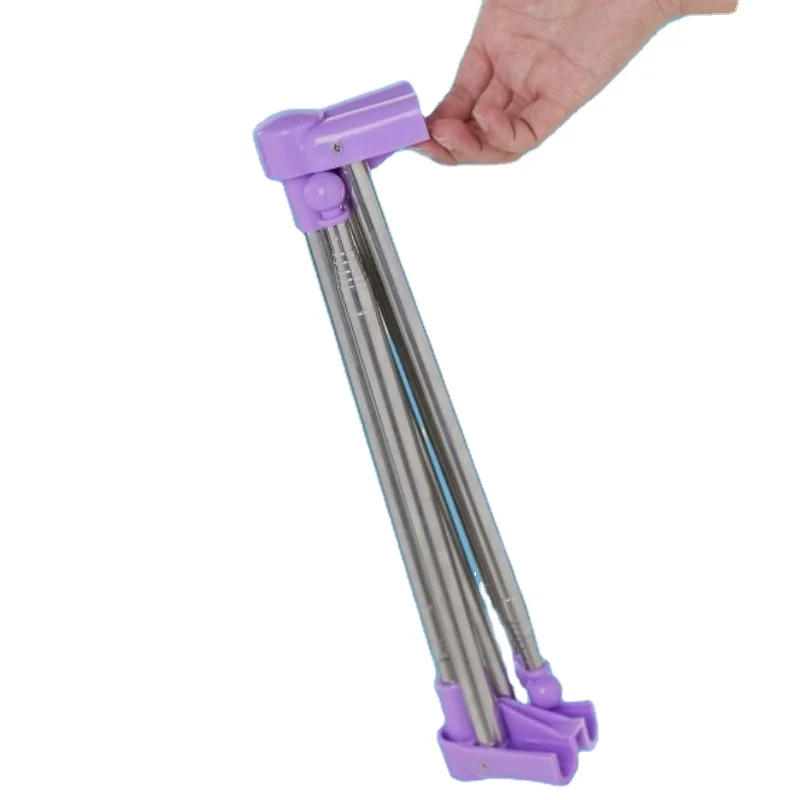 Portable Travel Garment Rack Folding Clothes for Dance Camping Drying RV Indoor Outdoor a