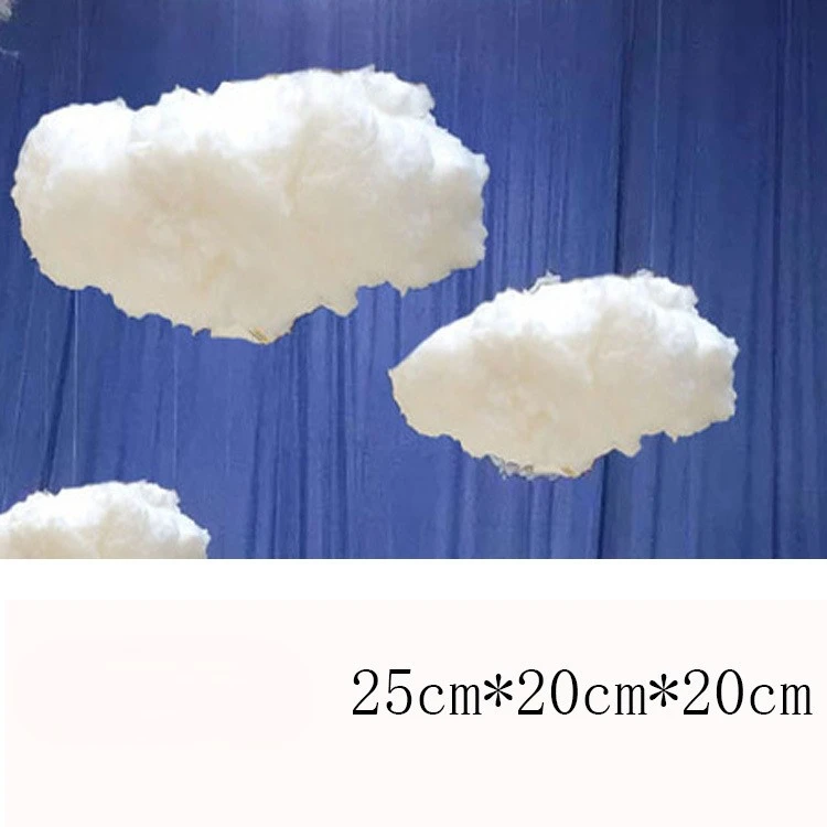 White Cloud wedding cloud props art gallery hanging decoration shopping mall hanging white simulation cotton decoration