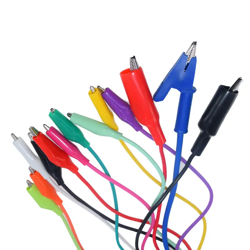 10 шт., электрические зажимы типа «крокодил»