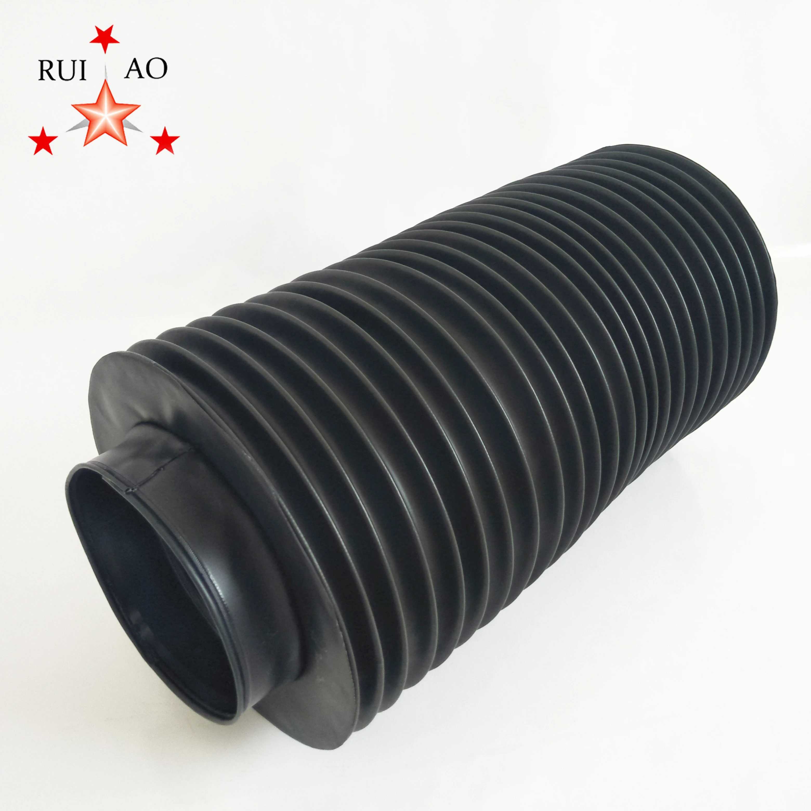 Flexible Hydraulic Cylinder Protection Dust Water Oil Proof Circular Round Bellow Covers with PVC flange