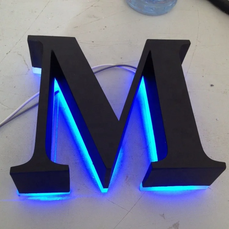 
Custom made advertising decoration enseigne lumineuse/Wholesale acrylic 3d channel letter/Backlit luminous sign letter 