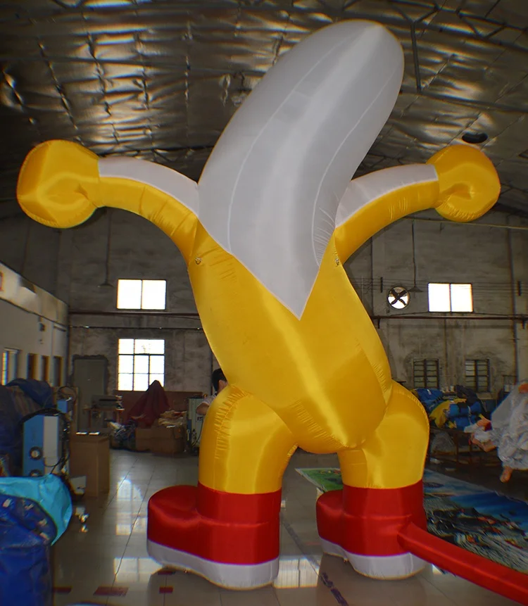Cheap giant advertising inflatable banana man doll for sale