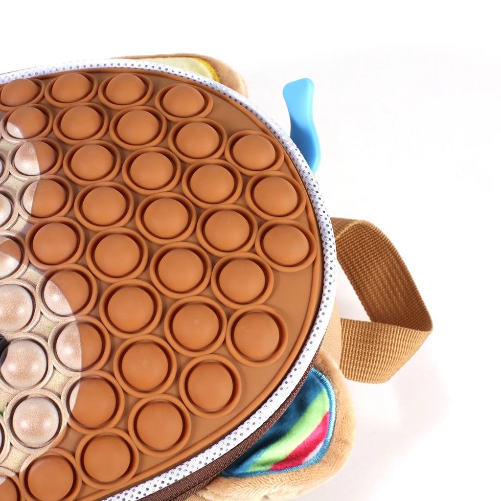 Wholesale Unicorn Popper Book bag Pop Silicone Backpack Push Bubble Schoolbag Kid Fidget Pop Backpack