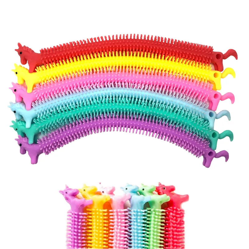 Hot Sale Multicolor Unicorn Stretchy Strings Bracelet Sensory Stress Relief Toys Unicorn Stretchy Strings Fidget Sensory Toys