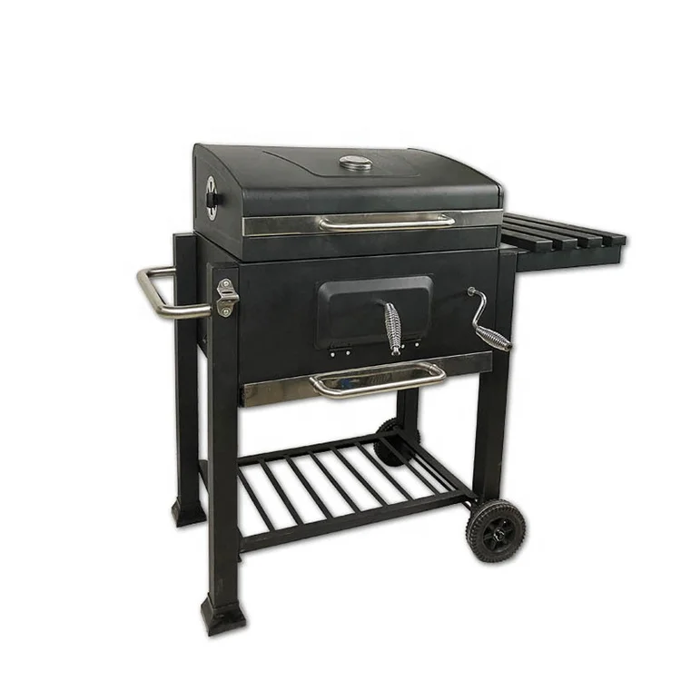 BBQ Grilsl Charcoal Barbecues Smoker Portable Barbecue with Wheels for Home Garden Party