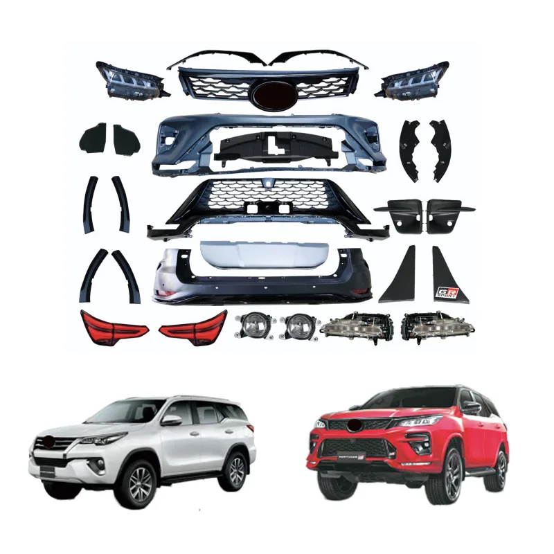 KLT Hot selling 2016 Fortuner upgrade to 2022 conversion kits Legender bodykit For Toyota Fortuner GR sport body kit