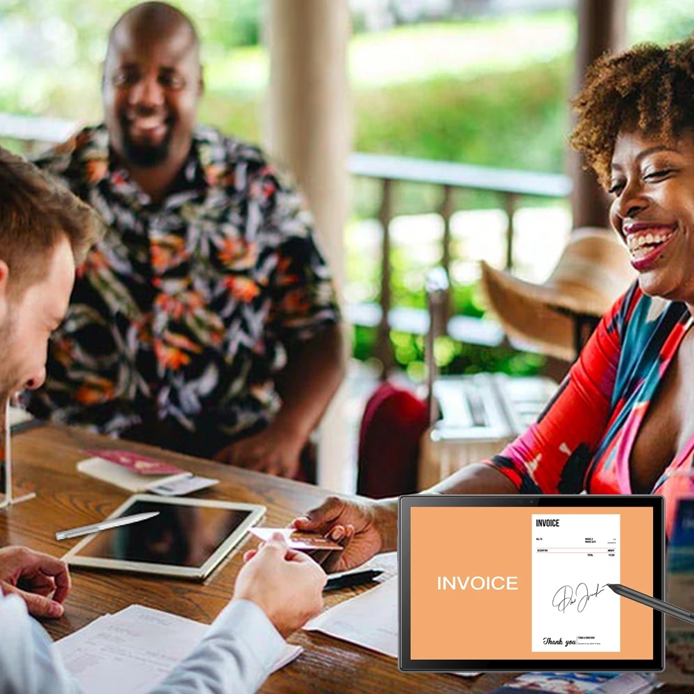 High-tech 10 Inch Shop POS Nfc Tap to Pay Android Tablet No Battery Smart Touch Screen With Charging Docking Station