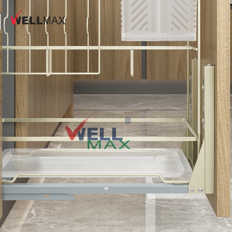 WELLMAX современные кухонные шкафы выдвижной ящик органайзер для кладовой с мягким закрытием сушилка специй