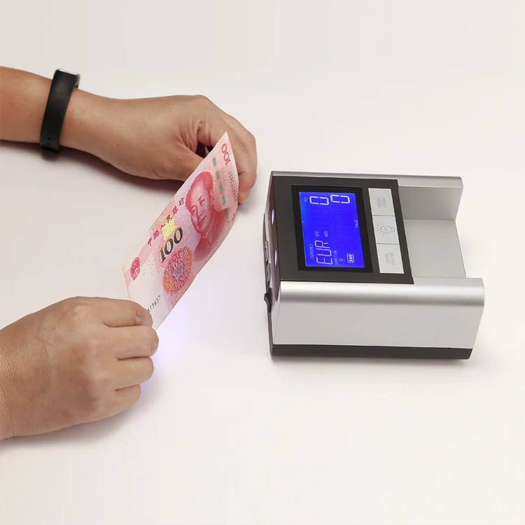 Профессиональный детектор банкнот EC500 ECB, детектор банкнот с ультрафиолетовым светом для EURO USD GBP