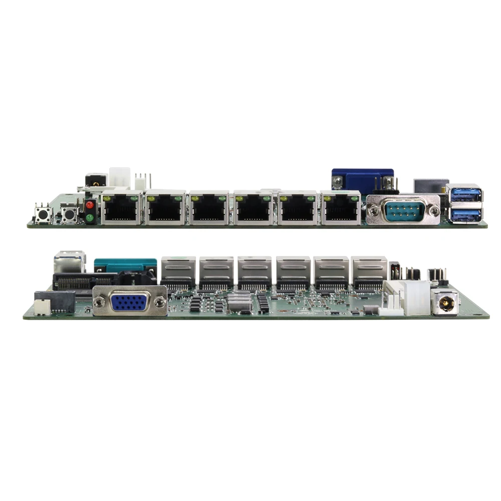 Мини-ПК XCY без вентилятора 3855u 3955U 6 Lan-роутер с поддержкой linux pfsense AES-NI