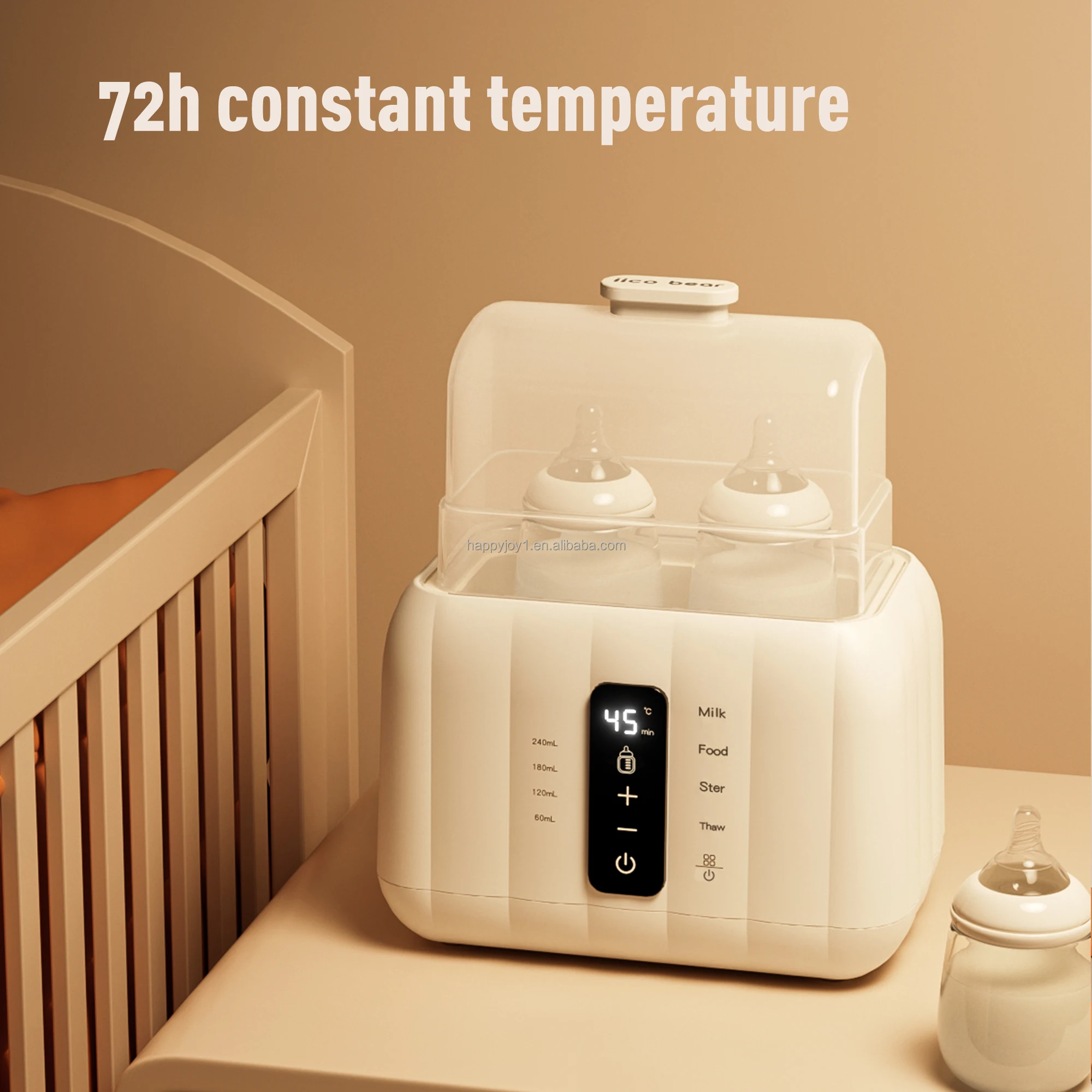 Intelligent Fast Warm-Up Milk Bottle Warmer with LED Indicator