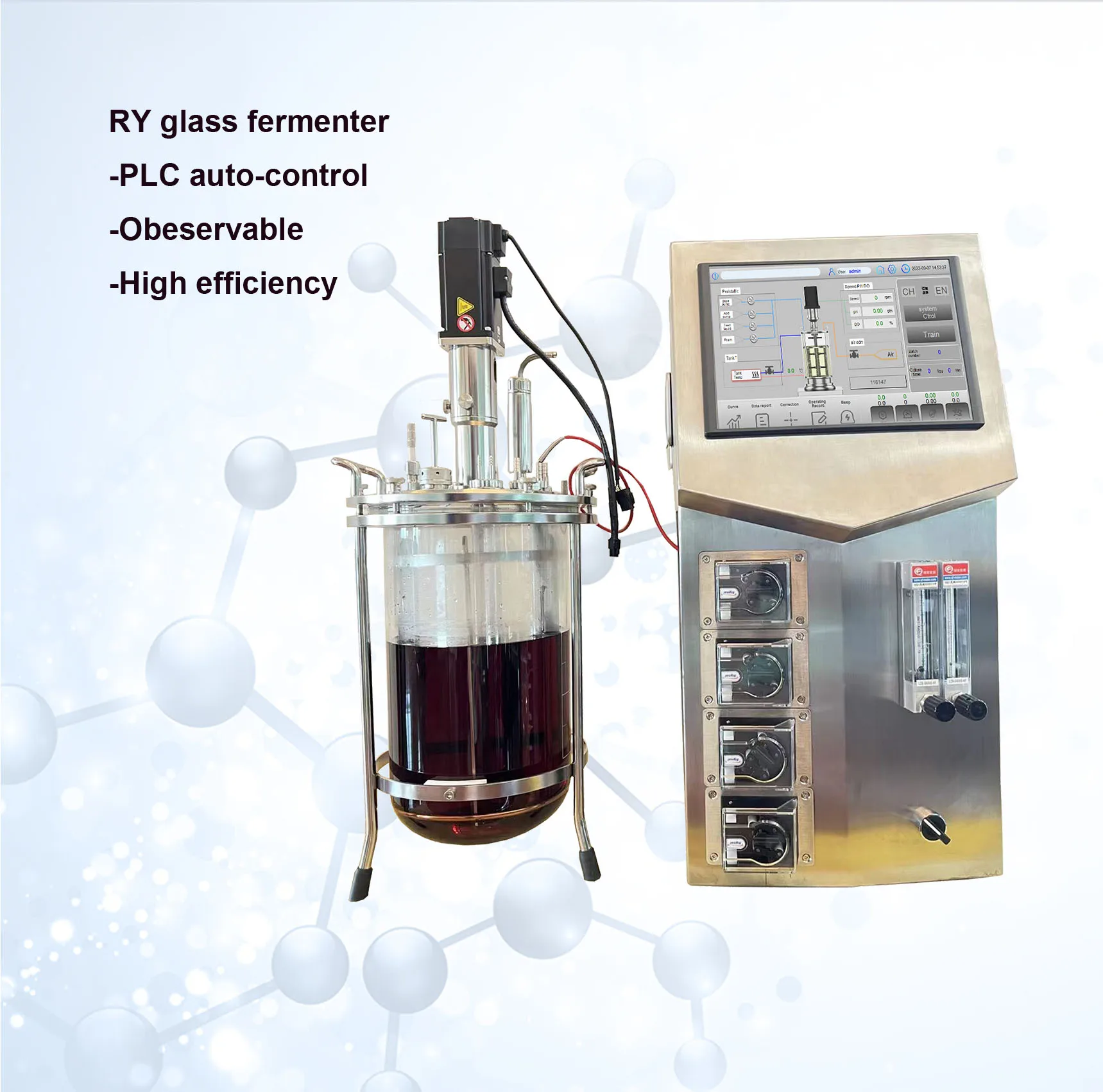 Bioreactor Stem Stirred Tank Culture Plant Bioreactors For Large Scale Production Of Animal Cells micro algae bioreator